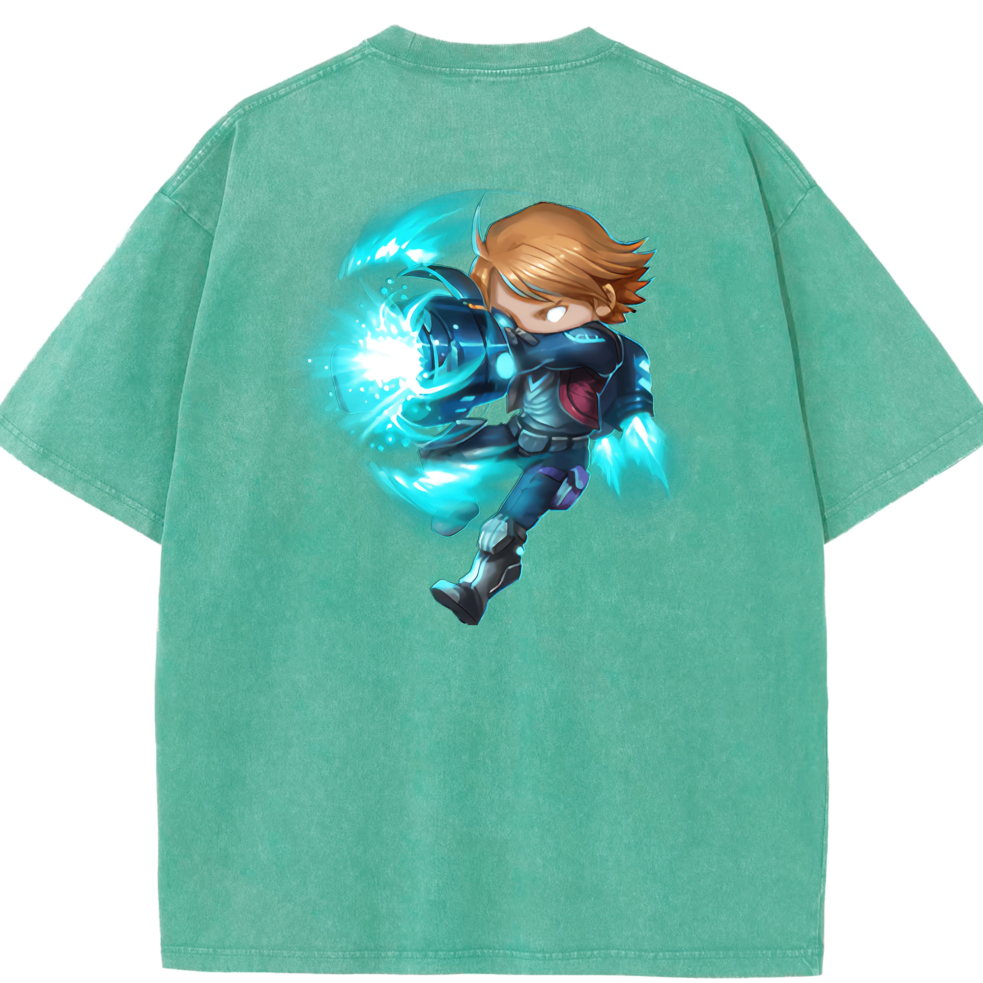 リーグ・オブ・レジェンド League of Legends LOL 綿100% ヴィンテージ風 半袖Tシャツ（背面プリント）